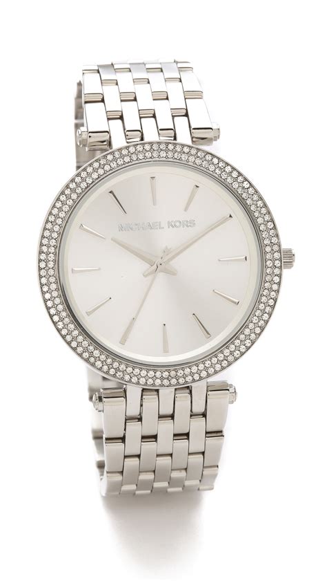 michael kors damen uhren glitzer|michael kors silver watches.